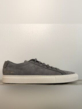 COMMON PROJECTS ORIGINAL ACHILLES LOW GRAY NUBUCK 10 EU 43 MINIMALIST $500 ITALY